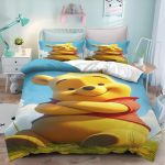 MINISO armas Karupoeg Puhh koomiksianime tekikottide komplekt kingitused tekikotid padjap&uuml;&uuml;rid laste voodipesukomplekti kaunistused kuninganna suuruses 90x200cm