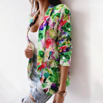 Naiste kevade ja s&uuml;gise rev&auml;&auml;ritr&uuml;kiga temperament Slim Fit v&auml;ike bleiser XXL roosa