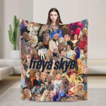 Freya Skye Superpehmed Tekid Reisi-Pl&uuml;&uuml;sist Voodipesu Visked Naljakas Elutoa Flanellist Voodikate Diivanvoodi Kate 30x40in