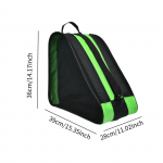 Kaasaskantav rulluiskude kott Uisutamiskott Suure mahutavusega hingav laste rulluiskude kott Uisud Hoiukott Uisujalatsite kott roheline