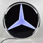 Auto esiv&otilde;re logo valgusti 3D LED m&auml;rk Mercedes Benz W447 V-klassile VITO embleem Helendav dekoratiivvalgusti
