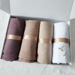 4 tk &uuml;ks komplekt hijab koos tihvtidega Kortsulised sallid naistele Moslemi hijabid Pikk sall Pashmina &Uuml;hev&auml;rvilised peakatted Islami turban