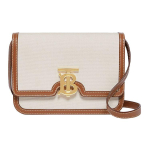 Burberry Tb Eksklusiivne Logo Metallik Lukk Kahev&auml;rviline L&otilde;uend ja Nahk Messenger Bag Naiste &Otilde;lakott 80393651 Basic Set (Bag+Dust Bag)