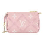 Louis Vuitton Monogram T&otilde;mblukuga Tikitud Veisenahast K&auml;ealune Kettkott Mahjong Sidur Koguja &Otilde;lakott Naiste kotid Roosa M81140 Basic Set (Bag+Dust Bag)
