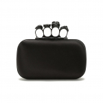 Alexander McQueen Kolju Kaunistusega Kangast Sidur Naiste sidur Must 583729-FPP0V-1000 Basic Set (Bag+Dust Bag)