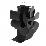 Pliidi ventilaator 6 labaga Suurem maht Madal m&uuml;ratase Kulumiskindlus Kaminaventilaator Must