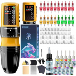 Kit de Tatouage Sans Fil - ZVVN - POSEIDON - 7 R&eacute;glages - 2 Batteries 1800 mAh - &Eacute;cran LED