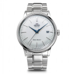 Orient Bambino Automaatne Jaapani H&otilde;bedase Kellaga, Mehaaniline, Tootja Garantii, RN-AC0001S, Meeste, Valge,