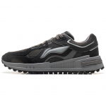 Li Ning Riding The Wind 2.0 Cushioning, Wear Resistant Low top Casual Shoes Men's Black Gray AGCU373-5 41.5