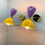 1950. aastate keskpaiga messingist seinavalgusti Itaalia Stilnovo Diabolo | LELO Disain | Mitmek&uuml;lg lugemisvalgusti voodi k&otilde;rvale, koridori ja sissep&auml;&auml;sualasse, spaasse