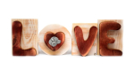 Labrador Retriever - wooden LOVE sign, interior decoration with a dog, charming ornament for the shelf by Art-Dog brand