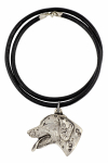 Dalmatian, Carriage Dog, Spotted Coach Dog - Necklace with dog, silver-plated pendant for dog fan, unique jewelry by Art-Dog brand h&otilde;be
