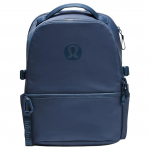 Lululemon New Crew 22L Br&auml;ndi logo T&otilde;mblukuga Sulgemine Nailonist Seljakott Unisex Seljakott Diagonaal-Sinine LU9CLES-071150 Twill Blue/BLTW