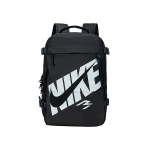 Nike 3Brand 24L Klassikalise logoga kaunistatud pol&uuml;esterseljakott Unisex seljakott S&uuml;simust N32613067GS-002 Charcoal Black