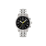 TISSOT Kvartsmehhanismiga Meeste Kell Kell Must sihverplaadi Roostevabast terasest korpus Roostevabast terasest k&auml;ev&otilde;ru T17.1.586.52 black