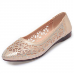 Ehtsast nahast naiste sandaalid V&otilde;rgust &otilde;&otilde;nsad naiste kingad Hingavad tantsukingad Pehme tallaga keskealiste naiste nahast kingad 35