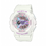Casio Baby-G Naiste Vaik 100M Veekindel Analoog P&otilde;rutuskindel Kvartsikell BA-110FH-7A valge