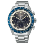 Seiko 100M Veekindel P&auml;ikeseenergiaga Kvartsliikumine Roostevabast Terasest Kell 41,4 mm Must T&auml;hik Meeste kellad SSC939P1 Black Dial