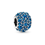 Pandora s&auml;deleva veepiisa sinise ripatsiga unisex ripats 791755NLB Blue,F