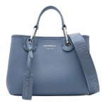 Emporio Armani Klassikaline Logo Nahast ja Kangast T&otilde;mblukuga Kott Naiste T&otilde;mblukuga Kotid Sinine EW000361AF12036M8128 Basic Set (Bag+Dust Bag)