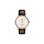 Tissot Carson Automaatne Mehaaniline Liikumine Veekindel Roosa Kuld Kalender Minimalistlik Kell Meeste kellad Valge Teras Nahk T122.407.36.031.00 Regular Watch Box