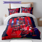 Milano Mustriga Voodipesu Tekikott Komplekt Tekikott Padjap&uuml;&uuml;r Kodu Kaunistus S&uuml;nnip&auml;evakingitus (1 * tekikott + 2 * padjap&uuml;&uuml;ri, ilma s&uuml;damikuta) 135x200cm red