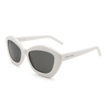 Saint Laurenti Kassikujulised P&auml;ikeseprillid Beež/Hall Naiste Prillid Valge SL-68-004 Basic Packaging-Eyeglass Case,54,White