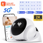 TUYA APP Magic S1 Mini Robootkaamera HD 2K 5G WIFI Lemmikloomakaamera Mobiilne Automaatne Laadimine LED Kahesuunaline Intercom &Ouml;&ouml;n&auml;gemine Lemmiklooma J&auml;lgimine CCTV Magic S1