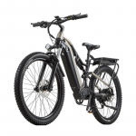BURCHDA B27 1500W elektriratas 27,5 x 2,8-tollise laiusega rehvide, 48V 20Ah aku, 9 k&auml;iguga, elektriline m&auml;giratas, elektriline linnaratas t&auml;iskasvanutele hall v&auml;rv