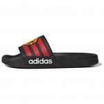 Manchester United x adidas Adilette Shower Kodukomplekt 2025 Unisex Tossud Must Core-Black Punane JS4963 38
