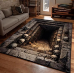 3D Illusioon Luukeraga Vaip Elutoa P&otilde;randamatt Gooti Magamistoa Vaip Hirmutav Trepi Kaunistus Kummitava Kodu Ala Vaip 80X120CM