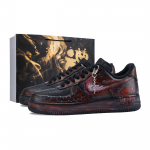 Nike Air Force 1 Night Ash Rose Polsterdus Hingav Madal L&otilde;ige Rula Kingad Unisex Must Punane CW2288-001(Team626-) 35.5