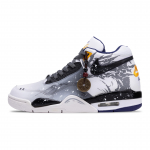 Nike Flight Legacy Long Yin keskmise s&auml;&auml;rega Vintage Korvpallijalatsid Meeste Must Valge Hall BQ4212-102(Team691-) 40.5