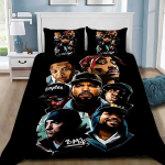 3D prindiga Tupac Hip Hop tapeet 2Pac muusika voodipesukomplekt pehme tekikate 1/2 tk padjap&uuml;&uuml;riga lastele t&auml;iskasvanutele mikrokiud 135x200cm gray