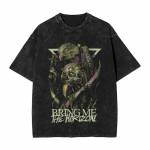 ROCK Band Bring Me The Horizon T-s&auml;rgid f&auml;nnidele BMTH Pesitud Vintage Topid Uudsus Briti Suvine T-s&auml;rk Vintage L&otilde;tvad Puuvillased Topid S