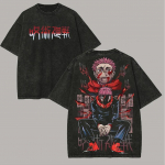 Yuji Itadori T-s&auml;rk Jujutsu Kaisen Shibuya Arc Tee Vintage Pesuga &Uuml;lisuur Retro Anime Harajuku Meeste T&auml;navar&otilde;ivad Graafilised R&otilde;ivad M