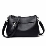 Elegantne naiste &otilde;lakott ainulaadse tekstuuriga disainiga Stiilne pehmest nahast k&auml;ekott lukuga taskutega Igap&auml;evane crossbody kott