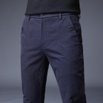 S&uuml;gis/Talv Uued Vabaaja P&uuml;ksid Meestele, Elastne Slim Fit Meestele, Lisasoojenduseks Fliisiga ja Paksud P&uuml;ksid 28 sinine