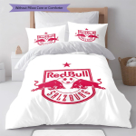 FC Red Bull Salzburg Voodipesu Tekikomplekt Tekikate Padjap&uuml;&uuml;r Kodukaunistus S&uuml;nnip&auml;evakingitus (1 * tekikott + 2 * padjap&uuml;&uuml;ri, ilma s&uuml;damikuta) 135x200cm gray