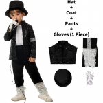 Mj Michael Jacksoni Cosplay Kost&uuml;&uuml;m Lastele Prindiga Lava Tantsuetenduseks L