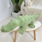 Pehme Krokodilli Pl&uuml;&uuml;sist M&auml;nguasi Kohev T&auml;ielikult T&auml;idetud Loom Padi Nukk Džungli Roheline Hiiglaslik Alligaator Diivanipadi S&uuml;nnip&auml;eva pl&uuml;&uuml;sist Kingitus 50cm