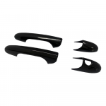 Fiat 500 2008-2023 Abarth 595 595C 2012-2023 695 2010-2023 jaoks Uksek&auml;epideme Kate Autotarvikud Kleebised Sisekujunduse Komplekt Lisand Glossy Black