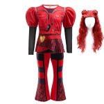 T&uuml;drukute kost&uuml;&uuml;m Laste Cosplay Film Punane pluus+p&uuml;ksid 2 tk riided Komplekt Laste s&uuml;nnip&auml;evapeo kleit 3-4T(100) black
