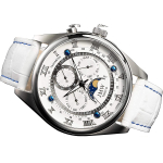 JMW Tokyo Kuufaasiga Kell Ehtne Nahk Rooma Numbrid Tak&uuml;meeter Piiratud V&auml;ljaanne 300 Meeste H&otilde;bedane Valge 41mm gray