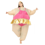 Halloweeni loov t&auml;ispuhutav kost&uuml;&uuml;m tantsuks ja lavastusteks Adult 150-190CM beige