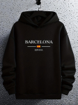 Raskekaaluline Barcelona Huppari - Paks Talvine Pullover M white
