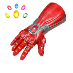 kuue eemaldatava magnetilise ja valgustava disainiga cosplay kost&uuml;&uuml;mi jaoks One Size red