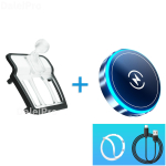 Spetsiaalne autotelefoni hoidik BMW X2 F39 2016 2017 2018 2019-2022 jaoks Automaatne juhtmevaba laadimisalus Magnetiline MagSafe Hoidik Autolaadija Base and holder 2 gray