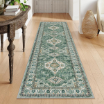 Vintage Roheline P&auml;rsia Jooksus vaip libisemisvastane pestav Boheemlaslik Esiku vaip K&ouml;&ouml;k Magamistuba Kodu Dekoor 50x160cm 20x63inch