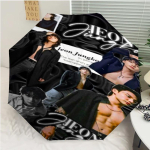 Kpop BTS Jeon Jung Kook Jk JIMIN T&auml;heprindiga Automaatne Vihmavari, 8 Ribiga Rauast Raam, Plastikust K&auml;epide, Sobib V&auml;ljas Reisimiseks ja Igap&auml;evaseks Kasutamiseks, Ideaalne Kingitus Three-fold umbrella